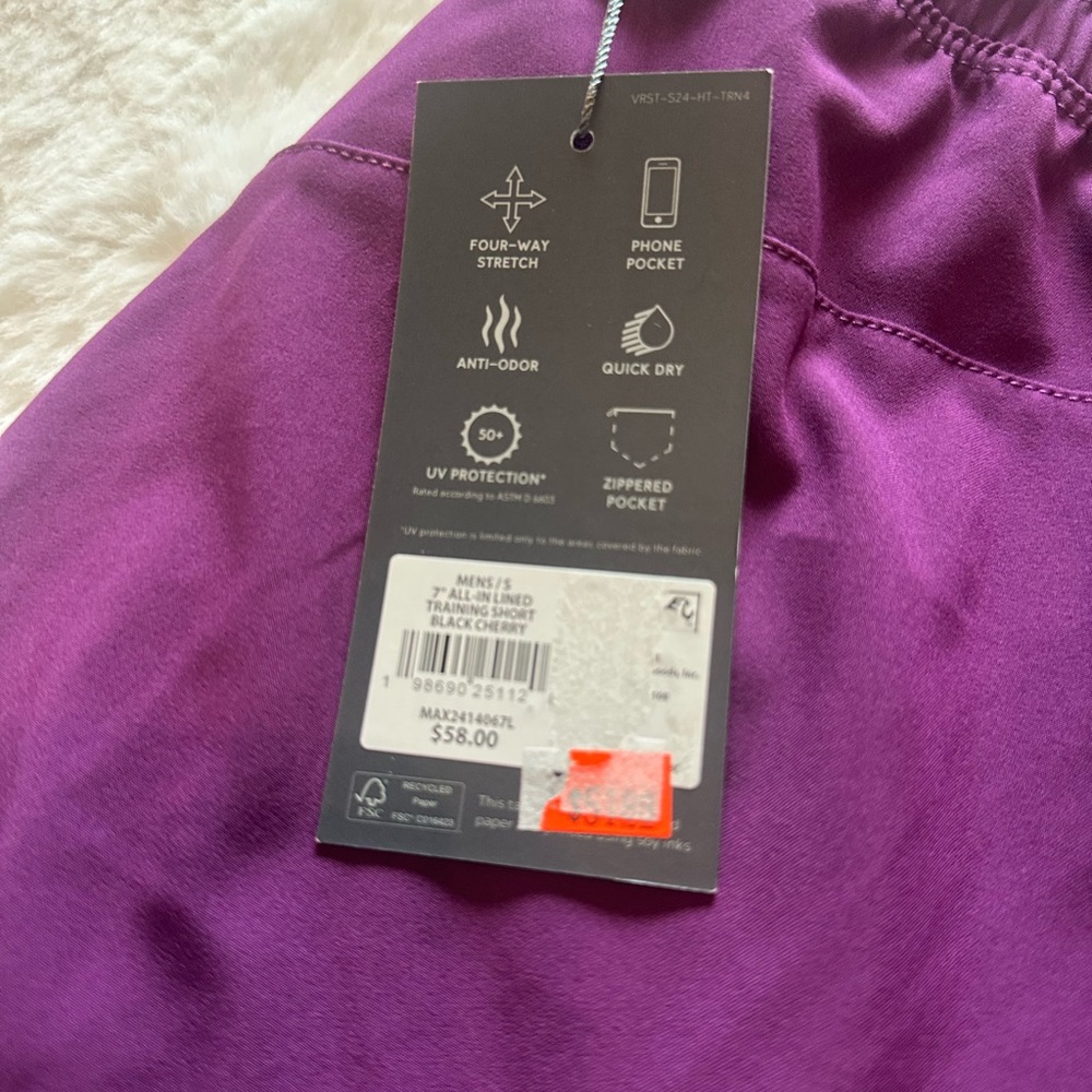 Layer 8 Magenta Performance Shorts - Elastic Waistband